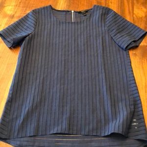 Short sleeve navy JCrew Blouse